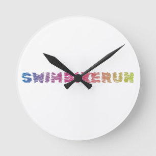 Horloge Ronde Design Cool de triathlon