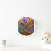 Horloge Ronde design d'art moderne (Maison)