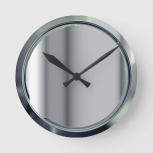 Horloge Ronde Design de chrome