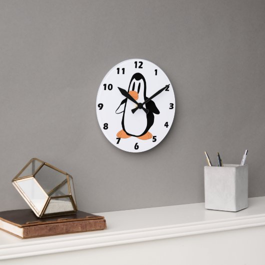 Horloge Ronde Design de pingouin (Bureau)