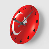 Horloge Ronde Design de Turkish (Angle)