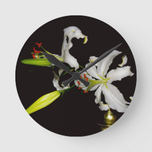 Horloge Ronde Design irlandais - Collection de laiton et de fleu