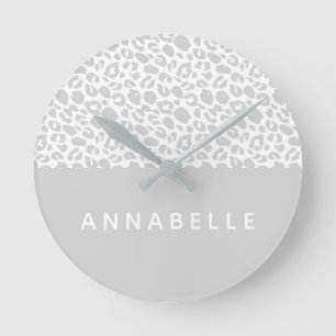 Horloge Ronde Design poster de animal moderne et coloré