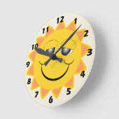 Horloge Ronde Design Sunshine (Angle)