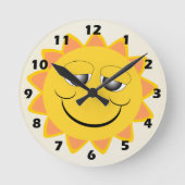 Horloge Ronde Design Sunshine (Recto)