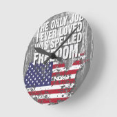 Horloge Ronde Desk Organizer – Freedom Job (Angle)