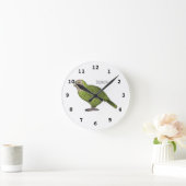 Horloge Ronde dessin animé d'oiseaux de Kakapo (Maison)