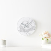 Horloge Ronde Dessin de Daydream d'une femme (Maison)