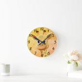 Horloge Ronde Dessin de Giraffe Bébé mignonne (Maison)