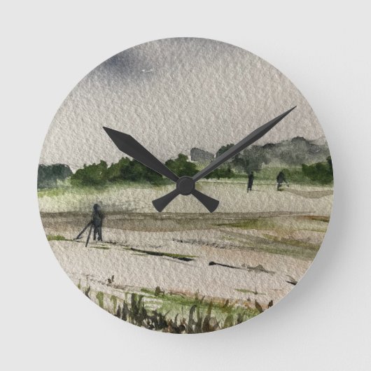 Horloge Ronde Détection Métal Dans Les Champs (Recto)