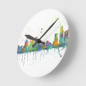 HORLOGE RONDE DETROIT, MICHIGAN SKYLINE (Angle)