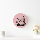 Horloge Ronde Deux bananes amoureuses (Maison)