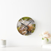 Horloge Ronde Deux escargots (Maison)