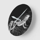Horloge Ronde Deux lézards (Angle)