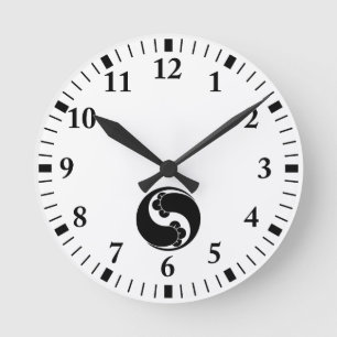 Horloge Ronde Deux tourbillons de girofle de forme modifiée