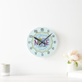 Horloge Ronde Devise d'infirmière scolaire (Maison)