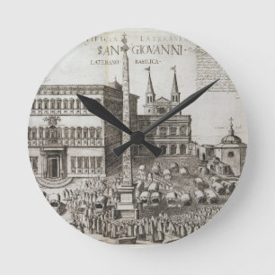 Horloge Ronde Dévouement de l'obélisque devant la basilique