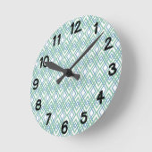 Horloge Ronde Diamants Art déco (Angle)