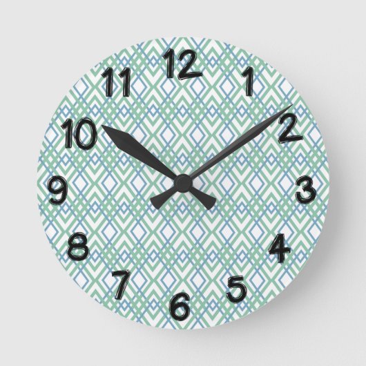 Horloge Ronde Diamants Art déco (Recto)