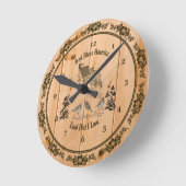 Horloge Ronde Dieu Béni America Mur Cup (Angle)