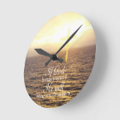 Horloge Ronde Dieu Saint-Océan (Angle)