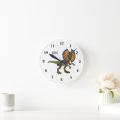 Horloge Ronde Dilophosaurus dessin animé (Maison)