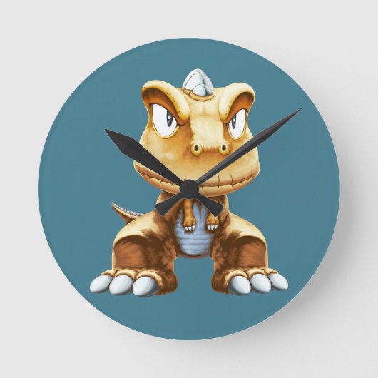 Horloge Ronde Dinosaur (Recto)