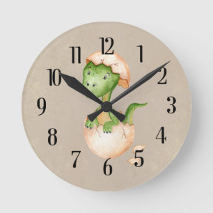 Horloge Ronde Dinosaur bébé