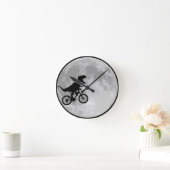 Horloge Ronde Dinosaur Vélo & Lune (Maison)