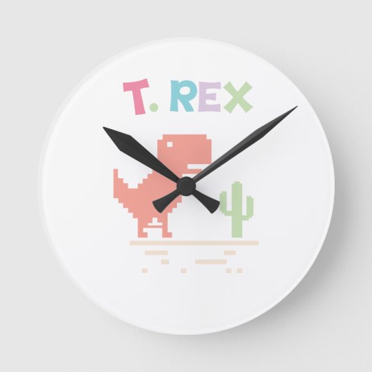 Horloge Ronde Dinosaure (Recto)