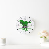 Horloge Ronde Dinosaure personnalisé (Maison)