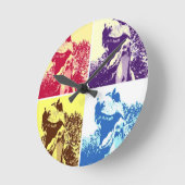 Horloge Ronde Dinosaure T-Rex (Angle)