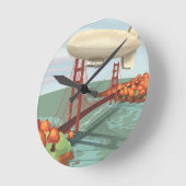 Horloge Ronde Dirigeable souple (Angle)