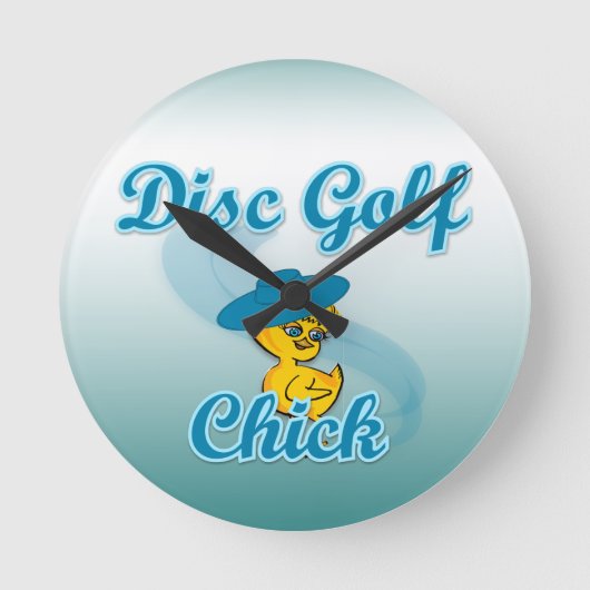 Horloge Ronde Disc Golf Chick #3 (Recto)