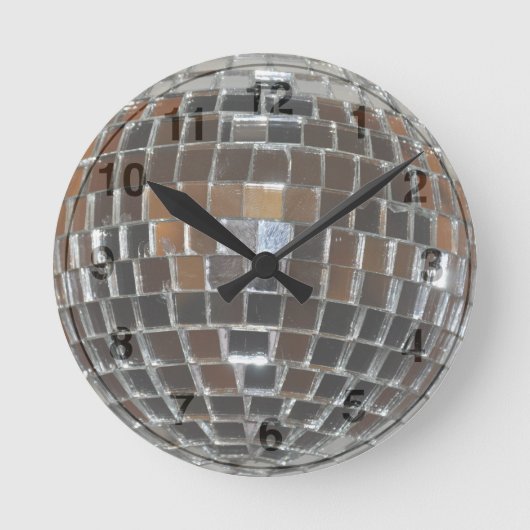 Horloge Ronde Disco Ball (Recto)