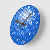 Horloge Ronde Disco Tiles (Angle)