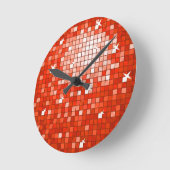 Horloge Ronde Disco Tiles (Angle)