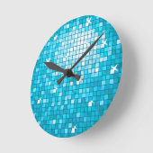 Horloge Ronde Disco Tiles (Angle)