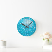 Horloge Ronde Disco Tiles (Maison)