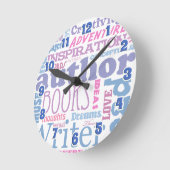 Horloge Ronde Discours d'auteur amusant (Angle)