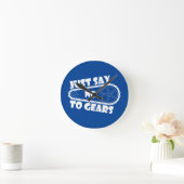 Horloge Ronde Disons Non Aux Changements De Vitesse (Maison)