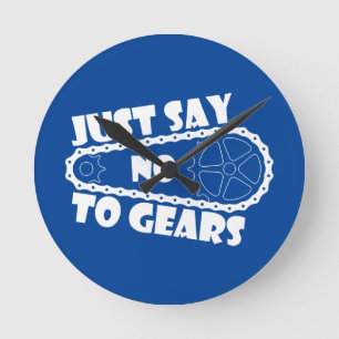 Horloge Ronde Disons Non Aux Changements De Vitesse