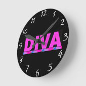 Horloge Ronde Diva (Angle)