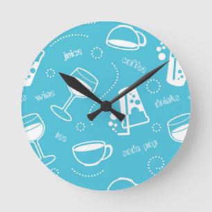 Horloge Ronde Diverses boissons