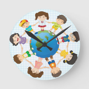 Horloge Ronde Diversité mondiale