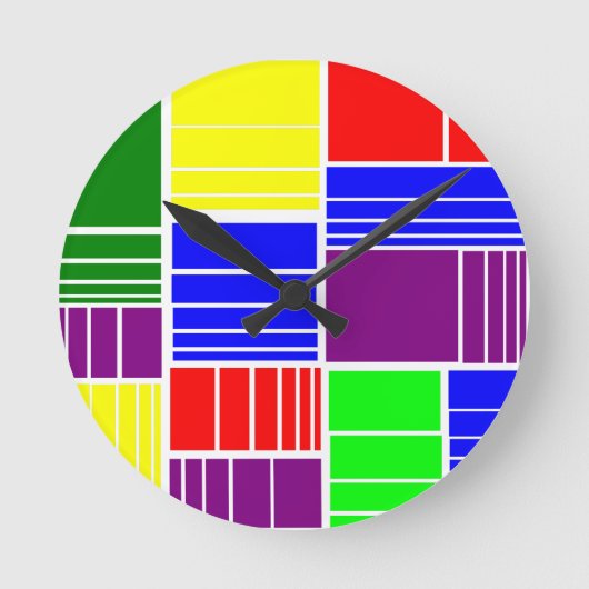 Horloge Ronde Diviser les rectangles (Recto)