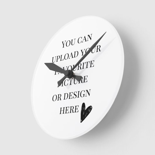 Horloge Ronde do-it-yourself, cadran 8 pouces rond Acrylique (Angle)