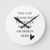 Horloge Ronde do-it-yourself, cadran 8 pouces rond Acrylique (Recto)