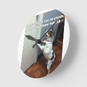 Horloge Ronde Dog Meme (Angle)