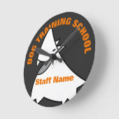 Horloge Ronde Dog Training School (Angle)
